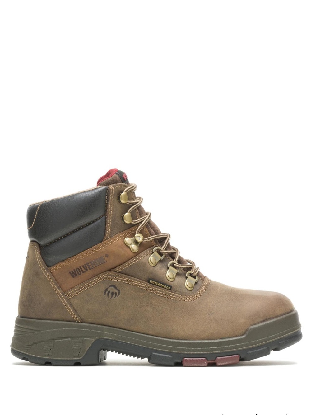 Wolverine |MEN'S CABOR EPX WATERPROOF COMPOSITE TOE 6" BROWN WORK BOOT 10.5